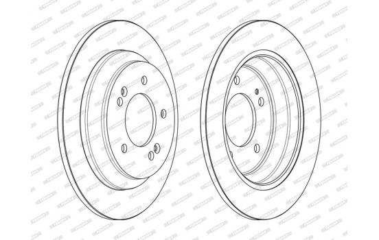 Brake Disc PREMIER DDF2608C Ferodo, Image 2