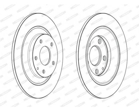 Brake Disc PREMIER DDF2609C Ferodo, Image 2