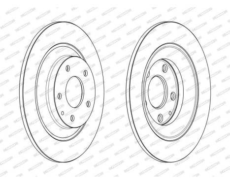 Brake Disc PREMIER DDF2609C Ferodo, Image 2