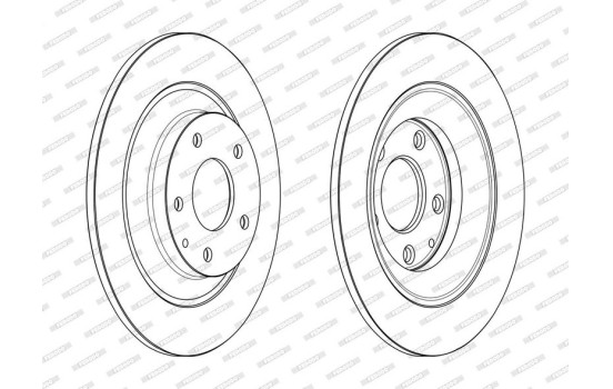 Brake Disc PREMIER DDF2609C Ferodo, Image 2