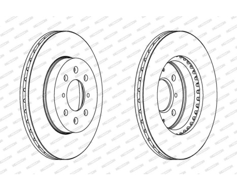 Brake Disc PREMIER DDF261 Ferodo, Image 2