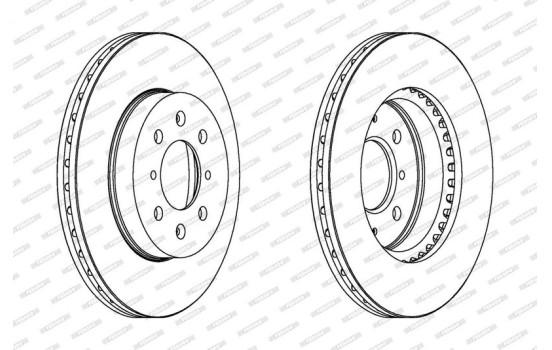 Brake Disc PREMIER DDF261 Ferodo, Image 2