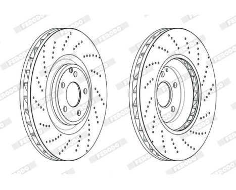 Brake Disc PREMIER DDF2610C-1 Ferodo, Image 2