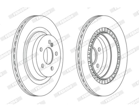 Brake Disc PREMIER DDF2611C Ferodo, Image 2