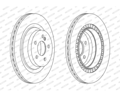 Brake Disc PREMIER DDF2611C Ferodo, Image 2