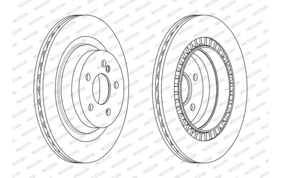 Brake Disc PREMIER DDF2611C Ferodo, Image 2