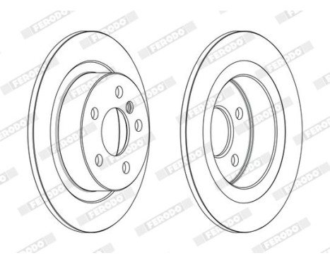 Brake Disc PREMIER DDF2612C Ferodo, Image 2