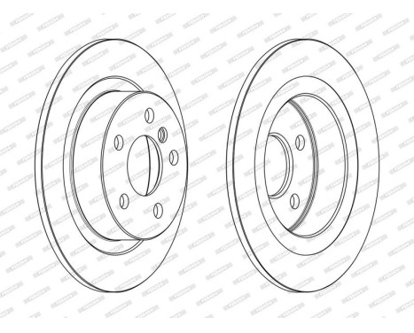 Brake Disc PREMIER DDF2612C Ferodo, Image 2
