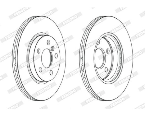 Brake Disc PREMIER DDF2613C Ferodo, Image 2