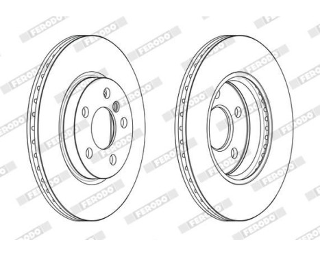 Brake Disc PREMIER DDF2613C Ferodo, Image 2