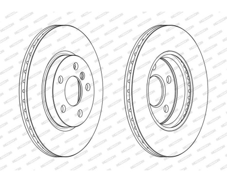 Brake Disc PREMIER DDF2613C Ferodo, Image 2