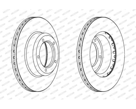 Brake Disc PREMIER DDF262 Ferodo, Image 2