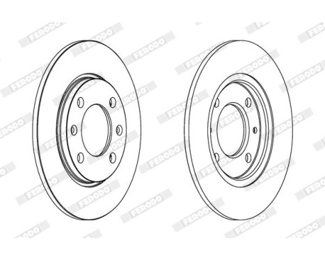Brake Disc PREMIER DDF263 Ferodo, Image 2