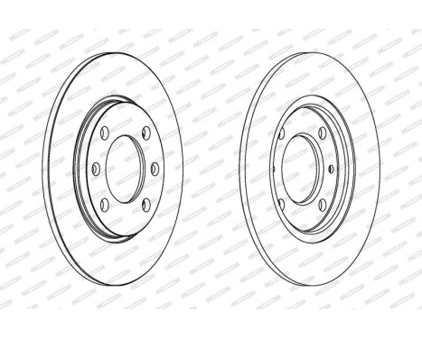 Brake Disc PREMIER DDF263 Ferodo, Image 2