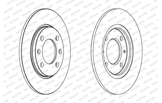 Brake Disc PREMIER DDF263 Ferodo, Image 2