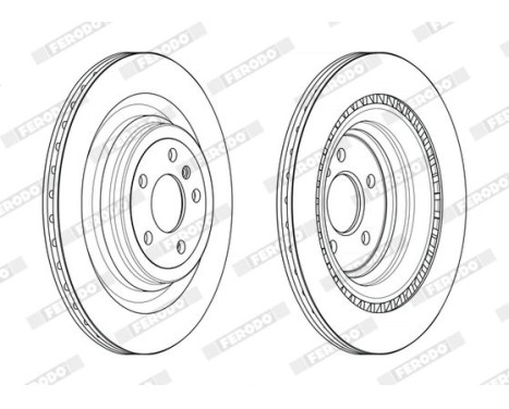 Brake Disc PREMIER DDF2630C Ferodo, Image 2