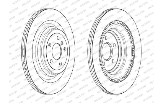Brake Disc PREMIER DDF2630C Ferodo, Image 2