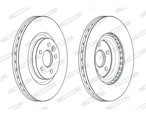 Brake Disc PREMIER DDF2632C-1 Ferodo, Image 2