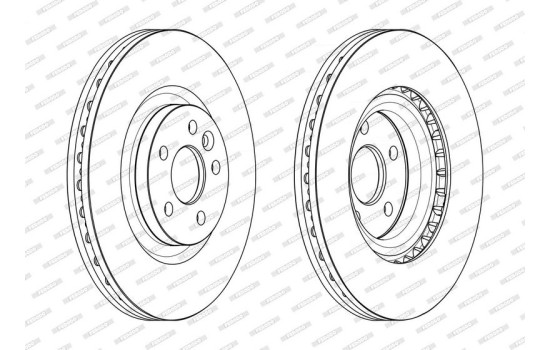 Brake Disc PREMIER DDF2632C-1 Ferodo, Image 2
