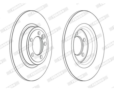 Brake Disc PREMIER DDF2633C Ferodo, Image 2