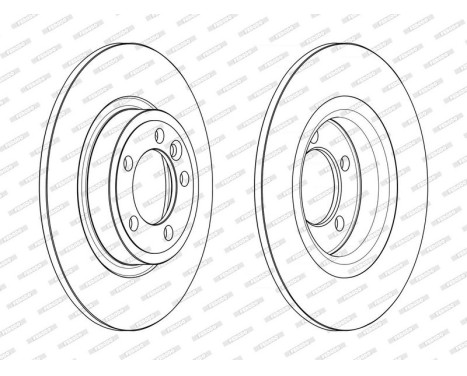 Brake Disc PREMIER DDF2633C Ferodo, Image 2