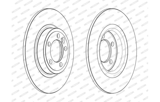 Brake Disc PREMIER DDF2633C Ferodo, Image 2
