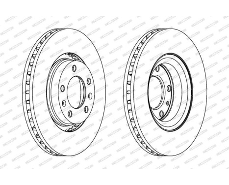Brake Disc PREMIER DDF264 Ferodo, Image 2