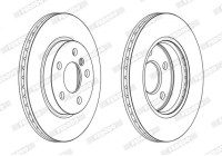 Brake Disc PREMIER DDF2651C Ferodo