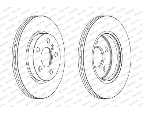 Brake Disc PREMIER DDF2651C Ferodo, Image 2