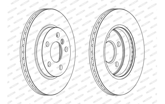 Brake Disc PREMIER DDF2651C Ferodo, Image 2