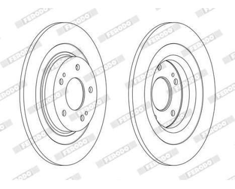 Brake Disc PREMIER DDF2652C Ferodo, Image 2