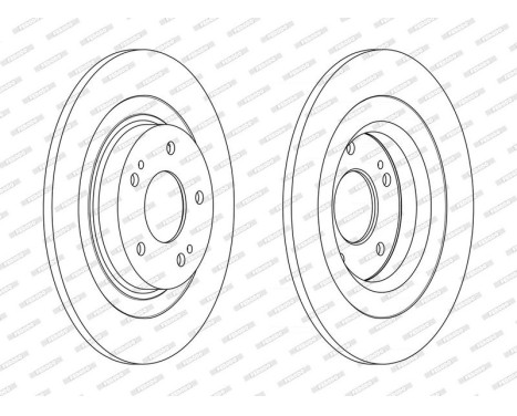 Brake Disc PREMIER DDF2652C Ferodo, Image 2
