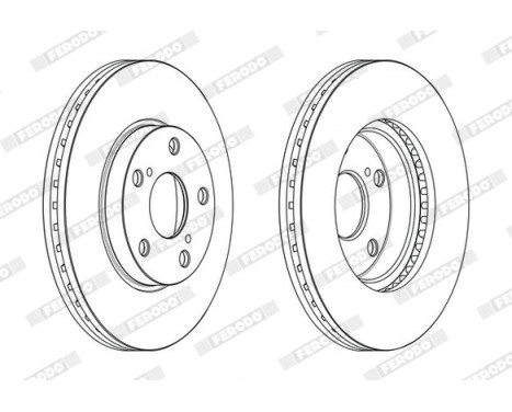 Brake Disc PREMIER DDF2653C Ferodo, Image 2