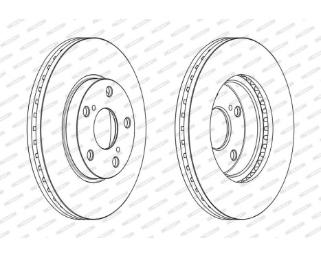 Brake Disc PREMIER DDF2653C Ferodo, Image 2