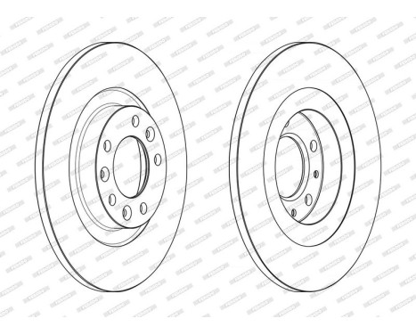 Brake Disc PREMIER DDF2654C Ferodo, Image 2