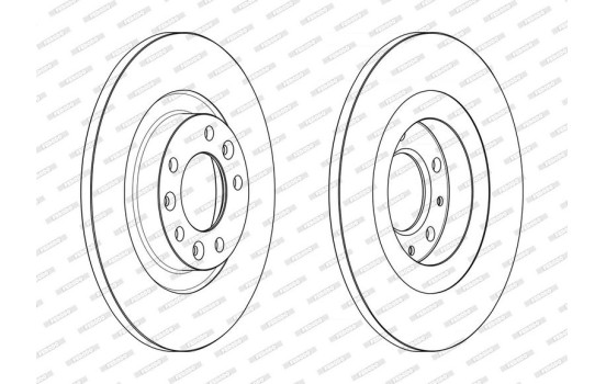 Brake Disc PREMIER DDF2654C Ferodo, Image 2