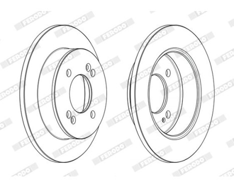 Brake Disc PREMIER DDF2655C Ferodo, Image 2