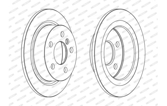 Brake Disc PREMIER DDF2656C Ferodo, Image 2