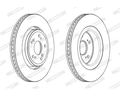 Brake Disc PREMIER DDF2657C Ferodo, Image 2