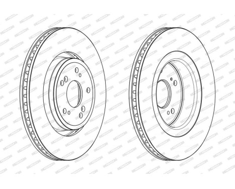 Brake Disc PREMIER DDF2657C Ferodo, Image 2