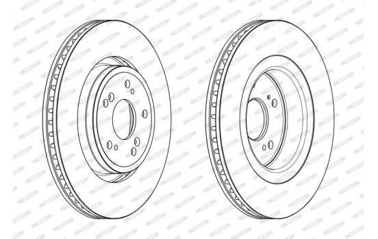 Brake Disc PREMIER DDF2657C Ferodo, Image 2