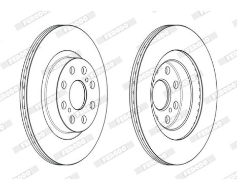 Brake Disc PREMIER DDF2658C Ferodo, Image 2