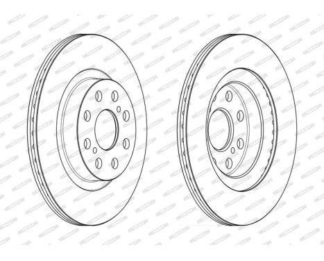Brake Disc PREMIER DDF2658C Ferodo, Image 2