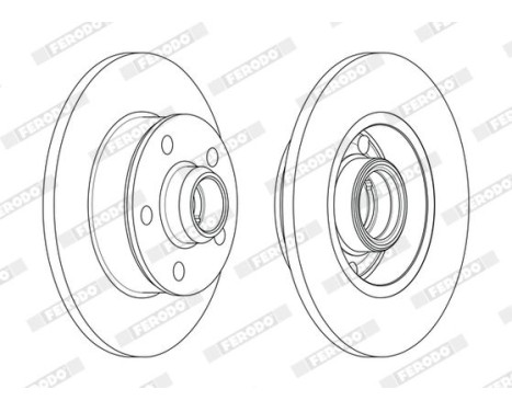 Brake Disc PREMIER DDF266C-1 Ferodo, Image 2