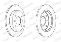 Brake Disc PREMIER DDF267 Ferodo