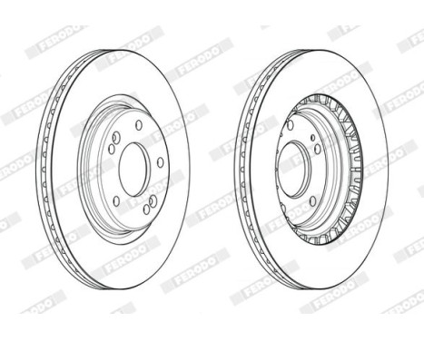 Brake Disc PREMIER DDF2680C Ferodo, Image 2