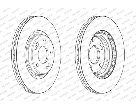 Brake Disc PREMIER DDF2680C Ferodo, Image 2