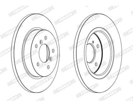 Brake Disc PREMIER DDF2683C Ferodo, Image 2