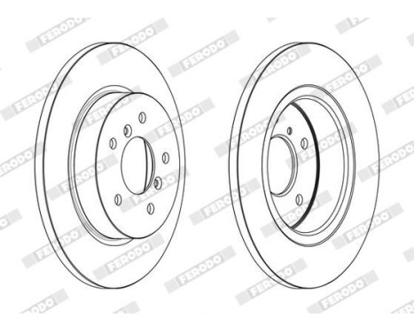 Brake Disc PREMIER DDF2683C Ferodo, Image 2