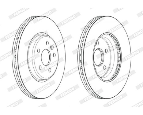 Brake Disc PREMIER DDF2684C Ferodo, Image 2